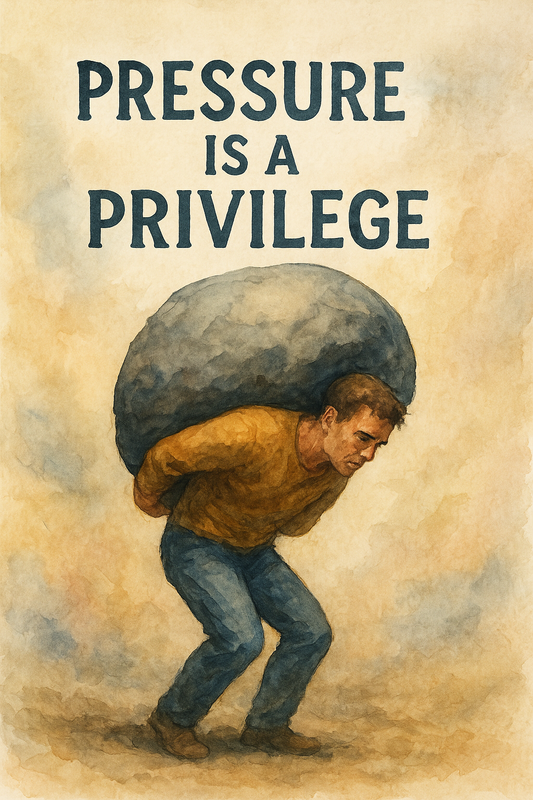 Pressure is not punishment. It’s a privilege.