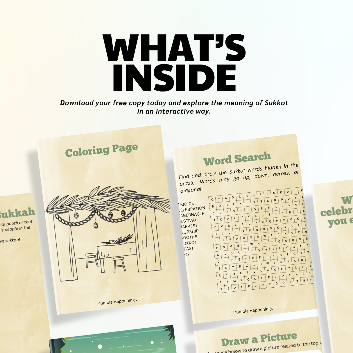 Free Sukkot Worksheet