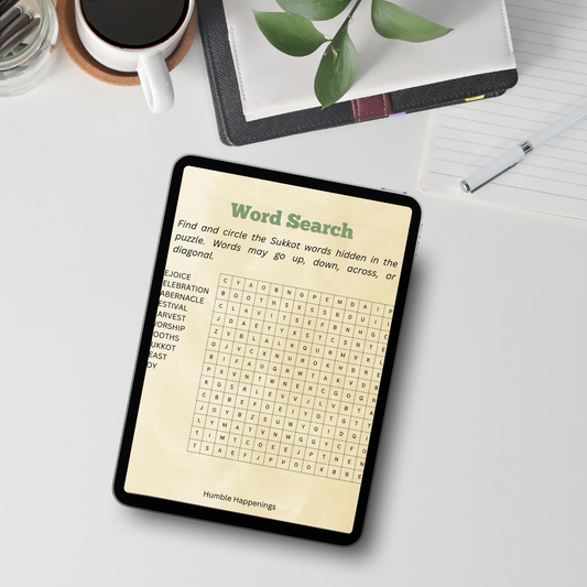 Free Sukkot Worksheet